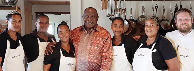 Cyril Ramaphosa and Team Wolfgat
